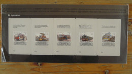 5 FDC Cards Tramway Australia 1989 - Tram