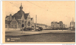 POSTAL     SCHAERBEEK  -BRUSELAS .   ESTACION - - Spoorwegen, Stations