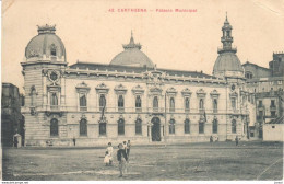 POSTAL   CARTAGENA -MURCIA  -ESPAñA  -PALACIO MUNICIPAL - Murcia