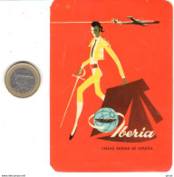 ETIQUETA DE AVION  - IBERIA- LINEAS AEREAS DE ESPAÑA - Baggage Labels & Tags