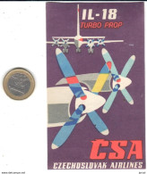 ETIQUETA DE AVION  - CSA -CZECHOSLOVAK AIRLINES - Étiquettes à Bagages