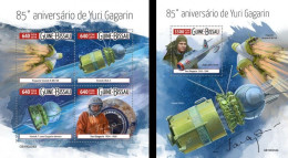 Guinea Bissau 2019, Space, Gagarin, 4val In BF +BF - Africa