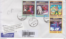 ROMANIA 2017: CIRCUS On Circulated Registered Cover To GERMANY And Back #550972829 - Registered Shipping! - Gebruikt