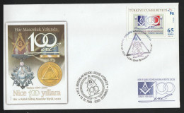 GRAND LODGE OF INDEPENDENT AND ADMITTED MASONS OF TURKEY F.D.C. - Covers & Documents
