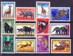 CONGO BELGE COB 350/61 ** MNH. Animaux(4Z228) - Neufs