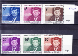 CONGO REPUBLIQUE COB 567/72 ** MNH. Kennedy (4Z231) - Unused Stamps