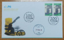 AC - TURKEY FDC -  100th ANNIVERSARY OF THE REPUBLIC OF TURKIYE ITERNATIONAL STAMP EXHIBITION 20 - 30 OCTOBER 2023 - FDC