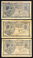 Belgio Belgium Belgique 1 Francs  17 04 1920 + 15 05 1920 + 25 10 1920 Lotto 3876 - 1 Franc