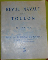 Toulon, Revue Navale Du 14 Juillet 1958, Passee Par Le General De Gaulle - French