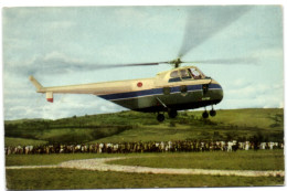 Voyage Du Roi Au Congo - Eté 1955 - Un Hélicapter  Dép. D'Usumbura Dans L'Urundi Et Va Atterrir à Kitega - Ruanda-Urundi