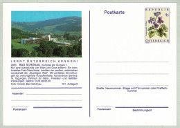 Oesterreich / Austria 1988, Bildpostkarte Bad Schönau, Kurhotel, Langsporniges Veilchen - Kuurwezen