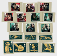 Great Britain GB UK 2023 Harry Potter, Movie,Film,Book, Voldomort, Snape, Dobby, 17 Set Postcards MNH (**) - Non Classés