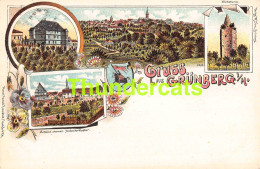 CPA LITHO GRUSS AUS GRUNBERG IN HESSEN  - Grünberg