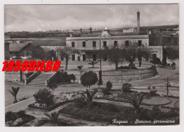 RAGUSA - STAZIONE FERROVIARIA F/GRANDE  VIAGGIATA 1956 ANIMAZIONE - Ragusa