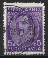 Yugoslavia 1933. Scott #82 (U) King Alexander - Oblitérés