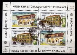 Cyprus (Turkije) Blok Europa Cept 1990 Gestempeld - 1990