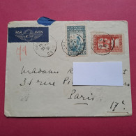 Lettre Par Avion D'Oran Pour Paris 17e France 29-03-1938 - Posta Aerea