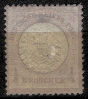 German Empire 1872 - Mi. Nr. 16, 1/4 Groschen  Large Shield  Unused MH OG - Neufs