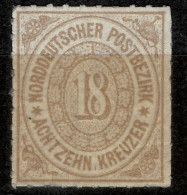 Northern Germany Confederation - NDP 1868 - 18 Kr.  MNH** - Mint
