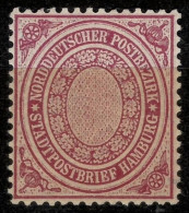Northern Germany Confederation - NDP 1869 - ½Sch  MLH* Hamburg City Stamp - Ungebraucht