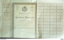 Emprunt De Chateaudun (Municipal) Obligation 200 Fr 1899 - D - F