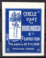 VV-033 1916 Cercle D Art De Droogenbosch 2 Me Exposition Vignette MNH** - Other & Unclassified