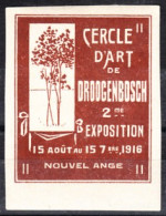 VV-034 1916 Cercle D Art De Droogenbosch 2 Me Exposition Vignette MNH** - Sonstige & Ohne Zuordnung