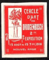 VV-038 1916 Cercle D Art De Droogenbosch 2 Me Exposition Vignette MNH** - Autres & Non Classés