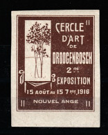 VV-042 1916 Cercle D Art De Droogenbosch 2 Me Exposition Vignette MNH** - Other & Unclassified