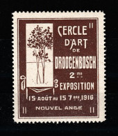 VV-043 1916 Cercle D Art De Droogenbosch 2 Me Exposition Vignette MNH** - Sonstige & Ohne Zuordnung