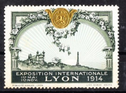 VV-055 1914 Lyon Exposition Internationale Vignette MNH** - Sonstige & Ohne Zuordnung