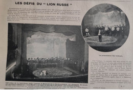 1901 LUTTE - LES DEFIS DU " LION RUSSE " - HACKENSCHMIDT - LA VIE AU GRAND AIR - Autres & Non Classés