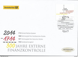 2014 Germay  Deutschland  Mi. 3106 FDC  300 Jahre Externe Finanzkontrolle - 2011-…