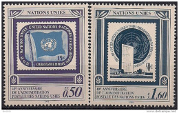 1991 UNO Genf Mi. 206-7 **MNH   40 Jahre Postverwaltung Der Vereinten Nationen (UNPA) - Ongebruikt