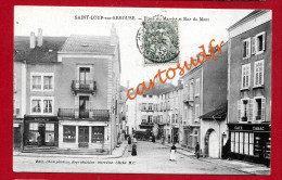 70  SAINT LOUP SUR SEMOUSE - PLACE DU MARCHE ET RUE DU MONT - CAFE TABAC - SUPERBE - Saint-Loup-sur-Semouse
