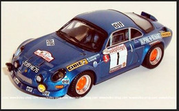 Alpine Renault A110 - Bernard Darniche/Alain Mahé - 4th Tour De Corse 1972 #1 - Troféu - Trofeu