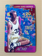 Mint USA UNITED STATES America ACMI Prepaid Telecard Phonecard, Larry Bird Series $20 Card (800EX), Set Of 1 Mint Card - Sammlungen