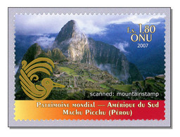 United Nations 2007 Machu Picchu In Peru Mountains Berge MNH  ** - Neufs