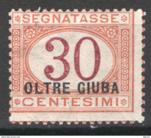 Oltre Giuba 1925 Segnatasse Sass.S4 */MH VF/F - Oltre Giuba