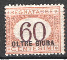 Oltre Giuba 1925 Segnatasse Sass.S7 */MH VF/F - Oltre Giuba