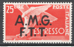 Trieste A 1947 Espressi 25Â£ Sass.E2 **/MNH VF - Mint/hinged