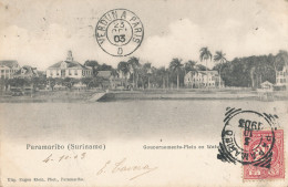 Suriname - Paramaribo : Gouvernements-Plein En Waterkant - Surinam