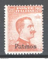 Egeo Patmo 1921 Sass.11 **/MNH VF/F - Aegean (Patmo)