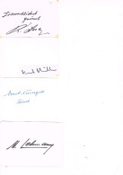 JEUX OLYMPIQUES - AUTOGRAPHES DE MEDAILLES OLYMPIQUES - CONCURRENTS DE SUISSE  - - Authographs