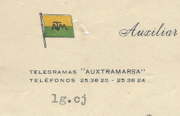 1958  NAVIGATION TRANSPORTS MARITIMES Pavillon Auxiliar De Transportes Maritimos Madrid Pour Alicante Espagne - Spain