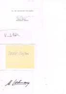 JEUX OLYMPIQUES - AUTOGRAPHES DE MEDAILLES OLYMPIQUES - CONCURRENTS DE SUISSE  - - Handtekening