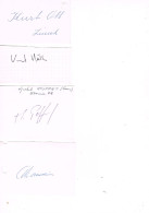 JEUX OLYMPIQUES - AUTOGRAPHES DE MEDAILLES OLYMPIQUES - CONCURRENTS DE SUISSE  - - Handtekening