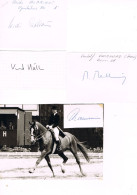 JEUX OLYMPIQUES - AUTOGRAPHES DE MEDAILLES OLYMPIQUES - CONCURRENTS DE SUISSE  - - Handtekening