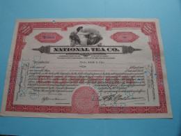 NATIONAL TEA C°. - Shares - N° NC/O 24608 - Anno 1934 ( See / Voir Scan) USA ! - M - O