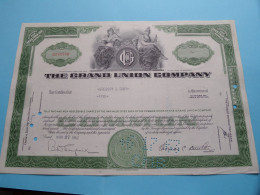 THE GRAND UNION COMPANY - Shares - N° 0185780 - Anno 1962 ( See / Voir Scan) USA ! - S - V